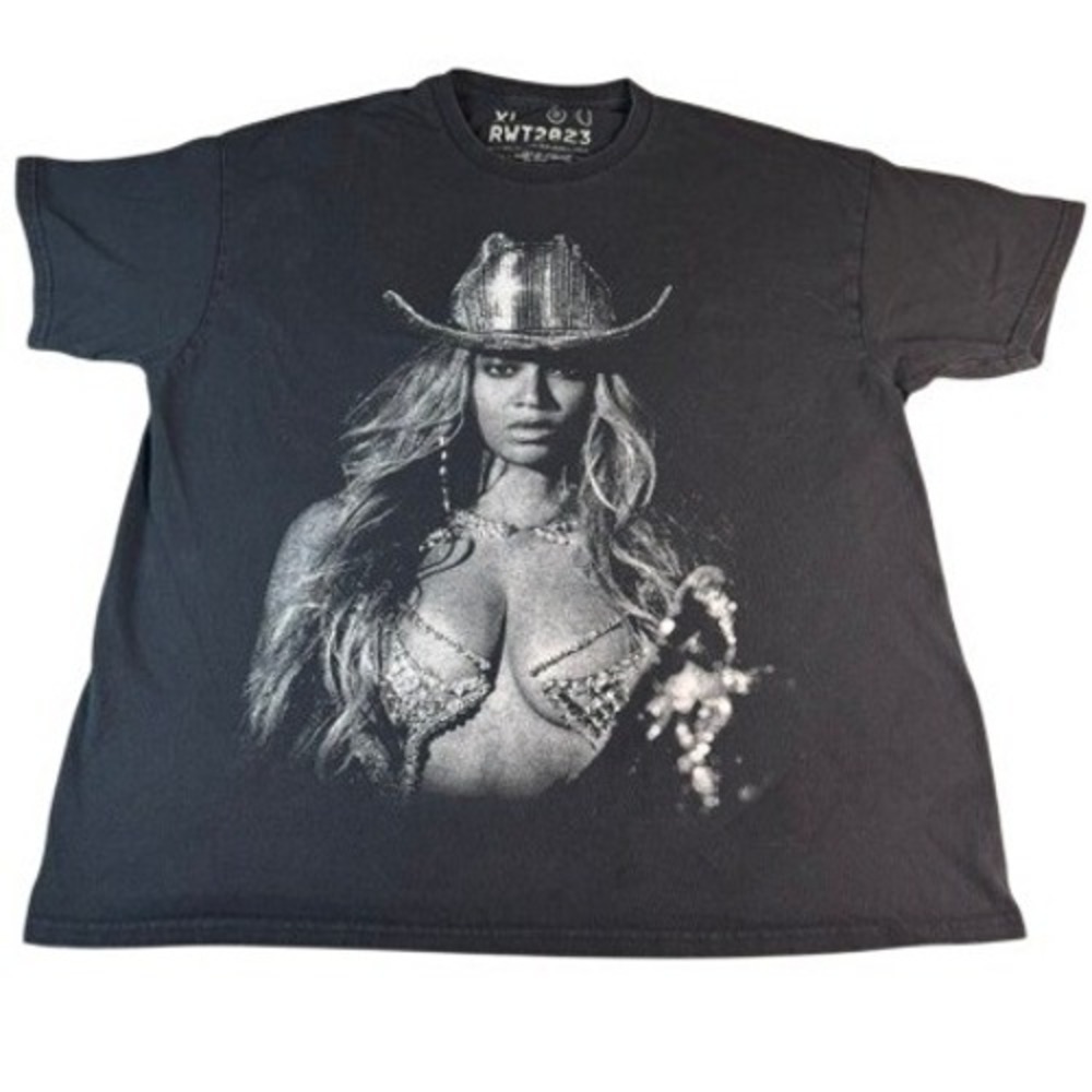Beyonce T-Shirt Unisex XL Renaissance World Tour 2023 Black Graphic Concert Tee
